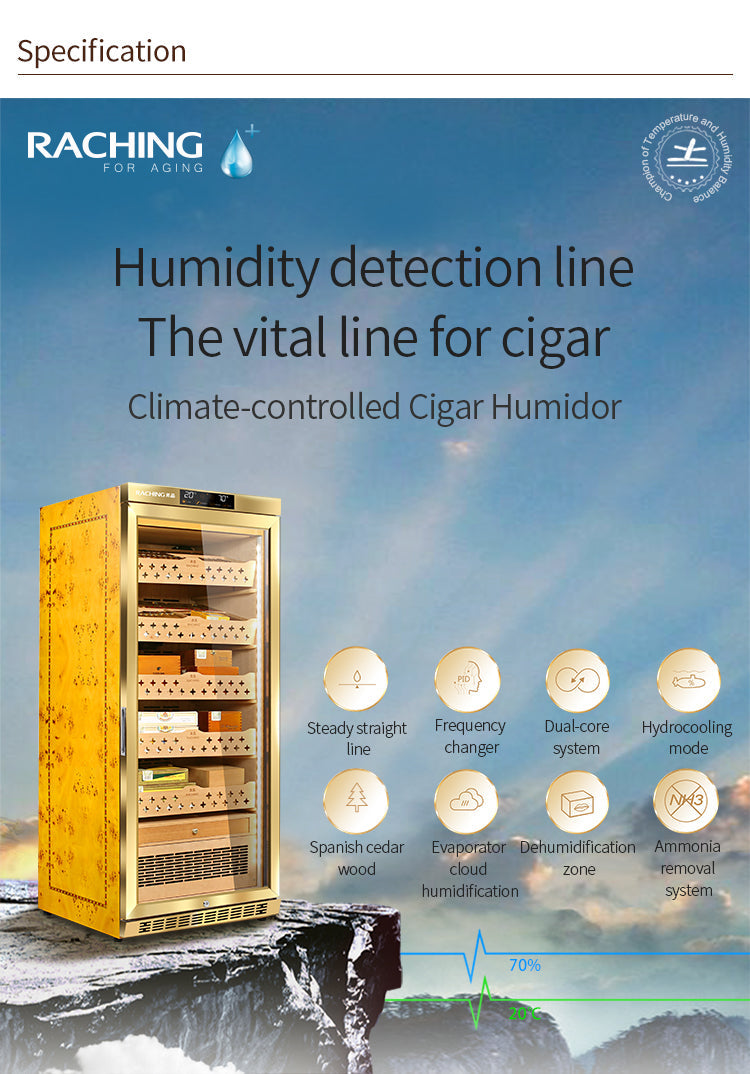 Raching MON1800A Climate Control Cigar Humidor