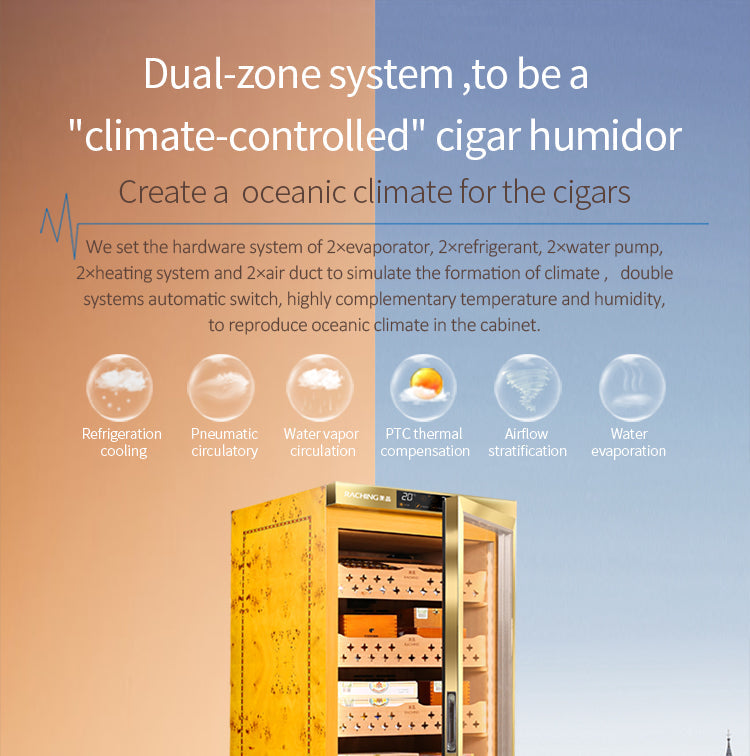 Raching MON1800A Climate Control Cigar Humidor