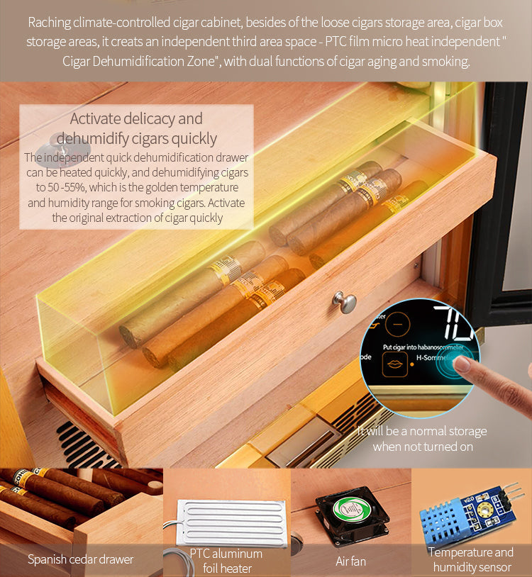 Raching MON1800A Climate Control Cigar Humidor