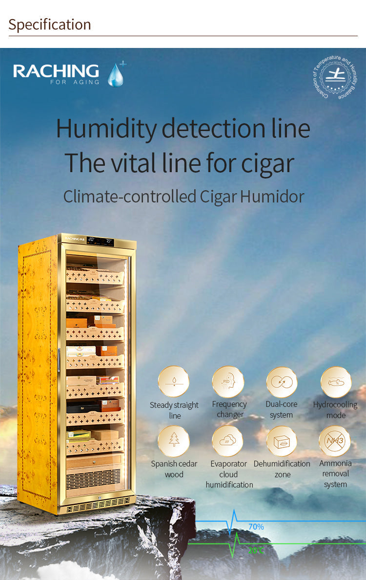 Raching MON3800A Climate Control Cigar Humidor