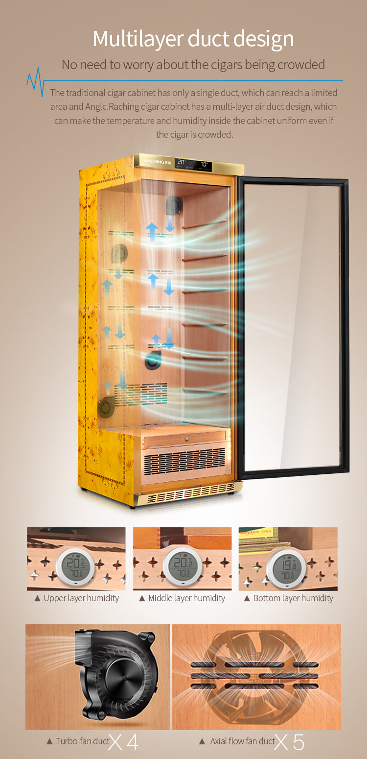 Raching MON3800A Climate Control Cigar Humidor