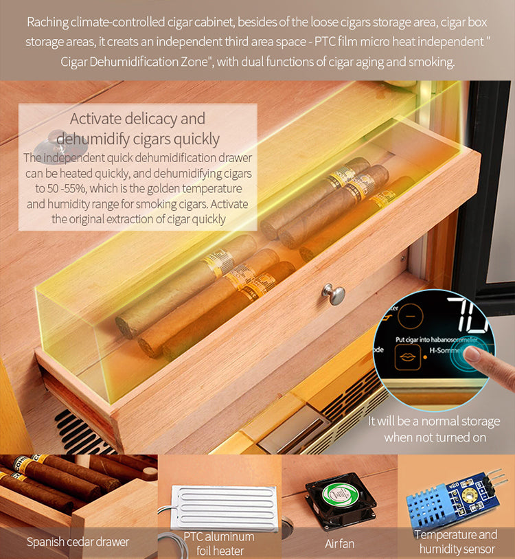 Raching MON3800A Climate Control Cigar Humidor