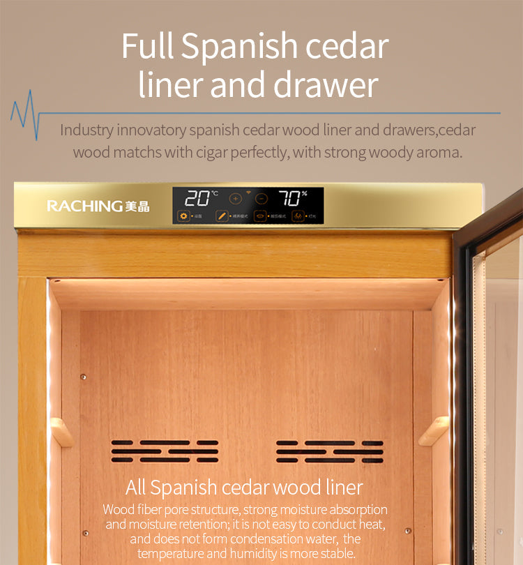 Raching MON3800A Climate Control Cigar Humidor