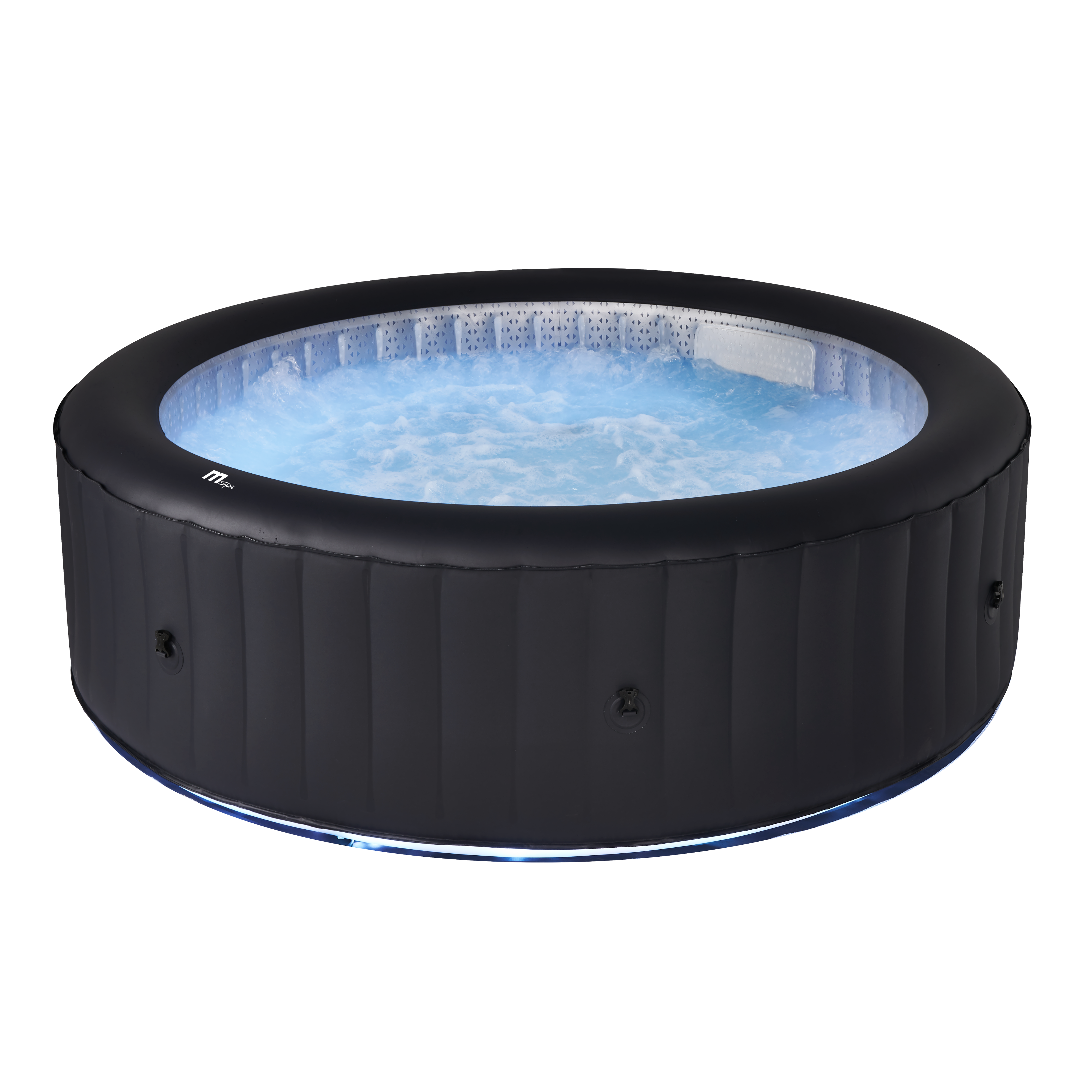 MSpa Urban AURORA Round 6-Person Inflatable Bubble Spa with LED Light Strip