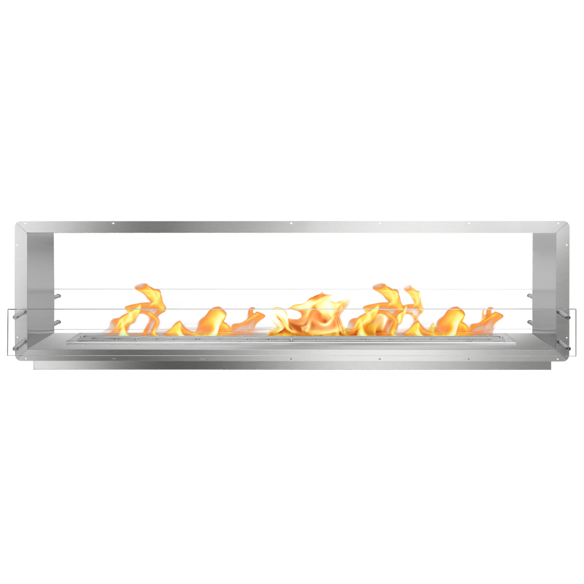 The Bio Flame 96" Firebox Double-Sided Ethanol Fireplace