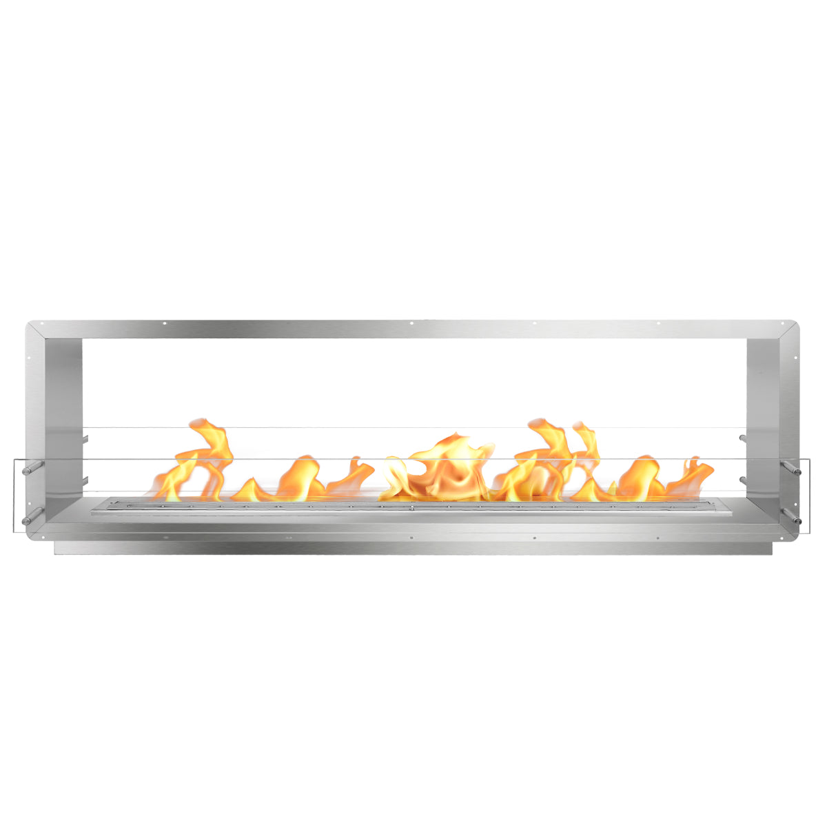 The Bio Flame 84" Firebox Double-Sided Ethanol Fireplace