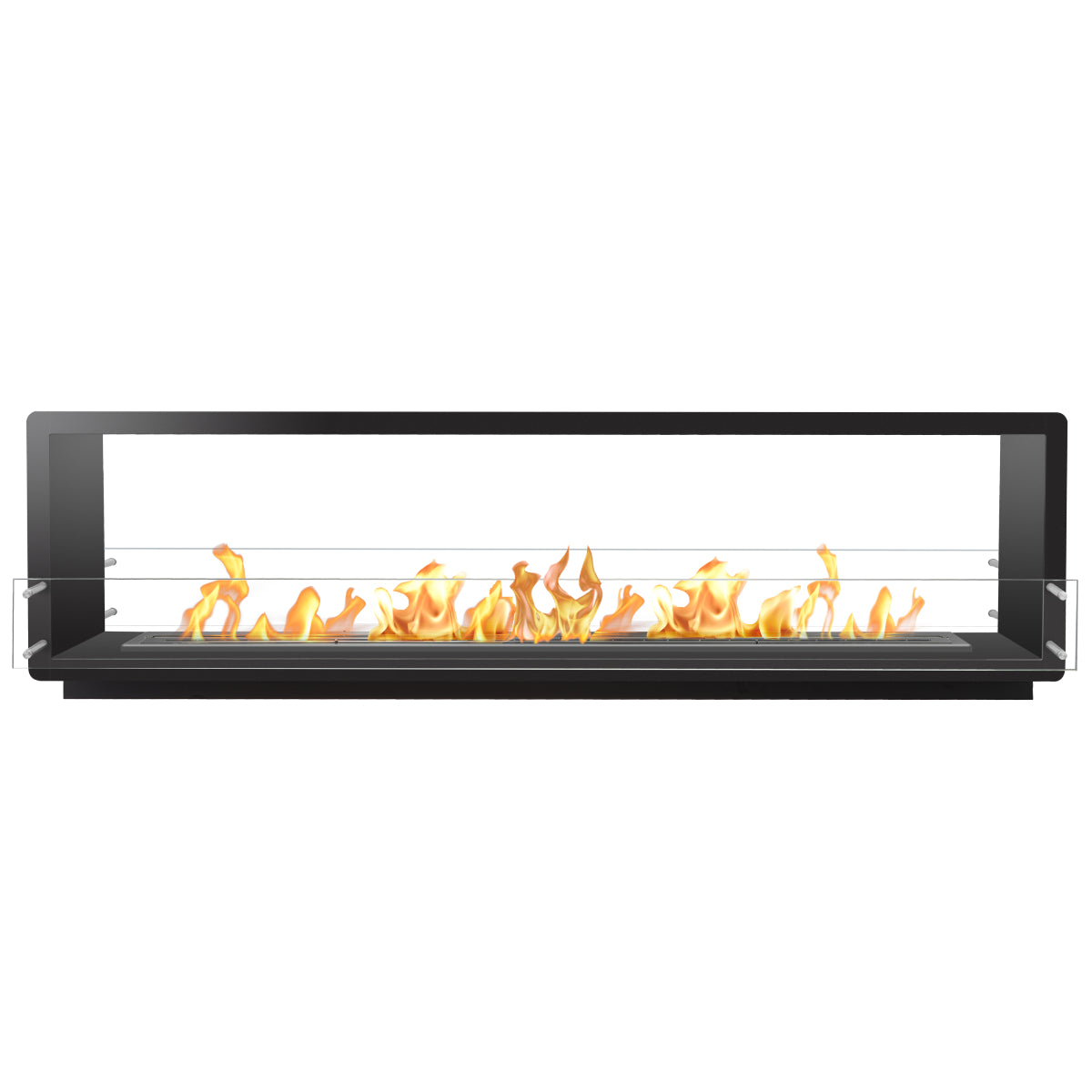 The Bio Flame 96" Firebox Double-Sided Ethanol Fireplace