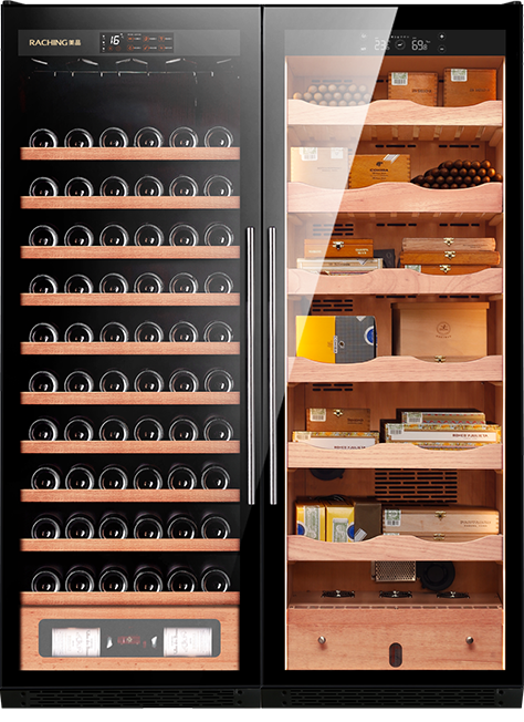 Raching CS600 Electronic Double Door Cigar Humidor Cabinet