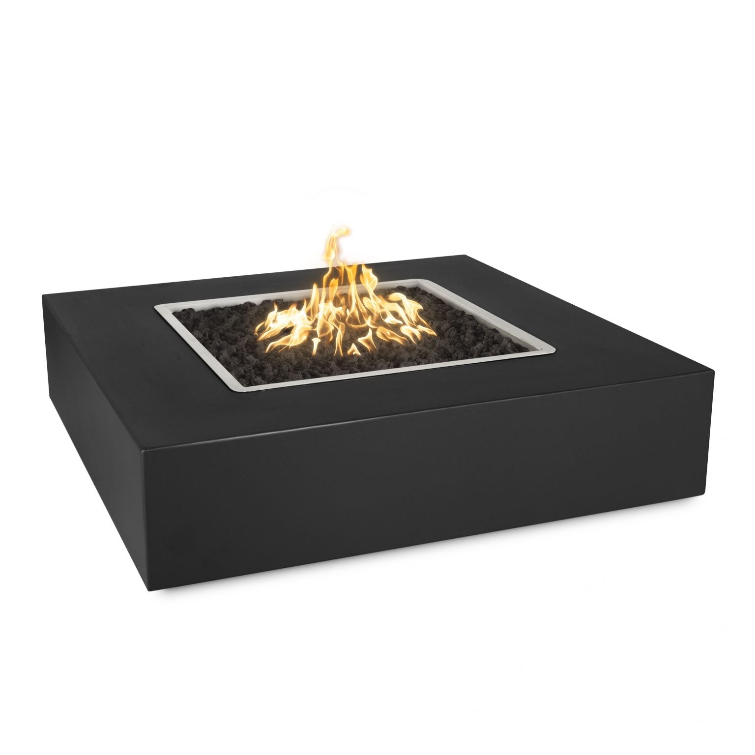 The Outdoor Plus 36" Rectangular Quad Fire Pit - Powder Coated Metal