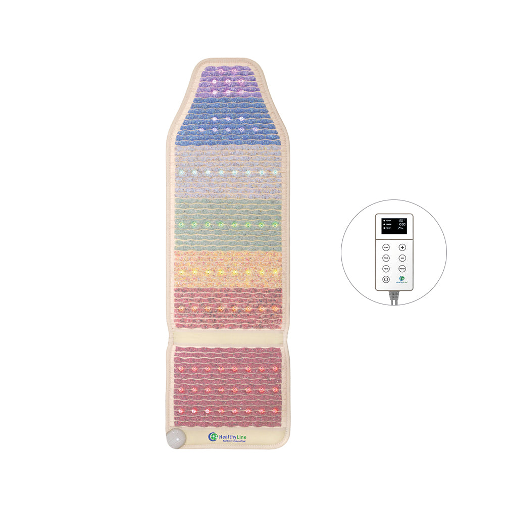 HealthyLine Rainbow Chakra Mat™ Chair 5718 Firm – Photon PEMF InfraMat Pro®