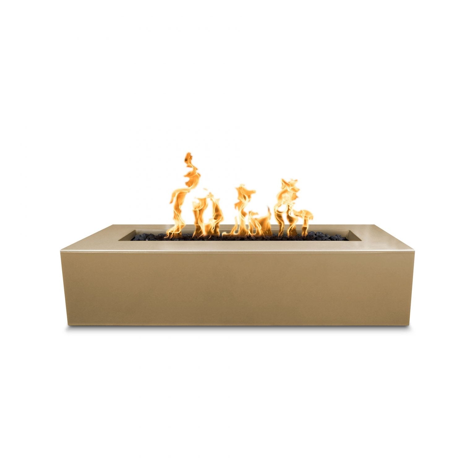 The Outdoor Plus 54" Rectangular Regal Fire Pit - GFRC Concrete