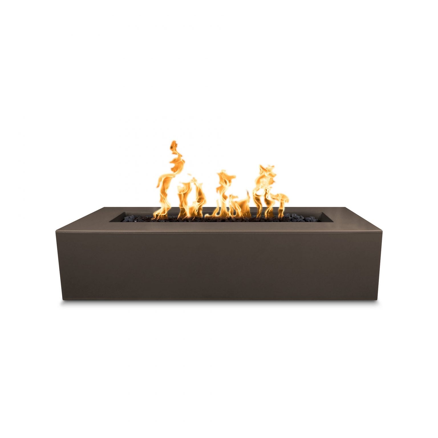 The Outdoor Plus 48" Rectangular Regal Fire Pit - GFRC Concrete