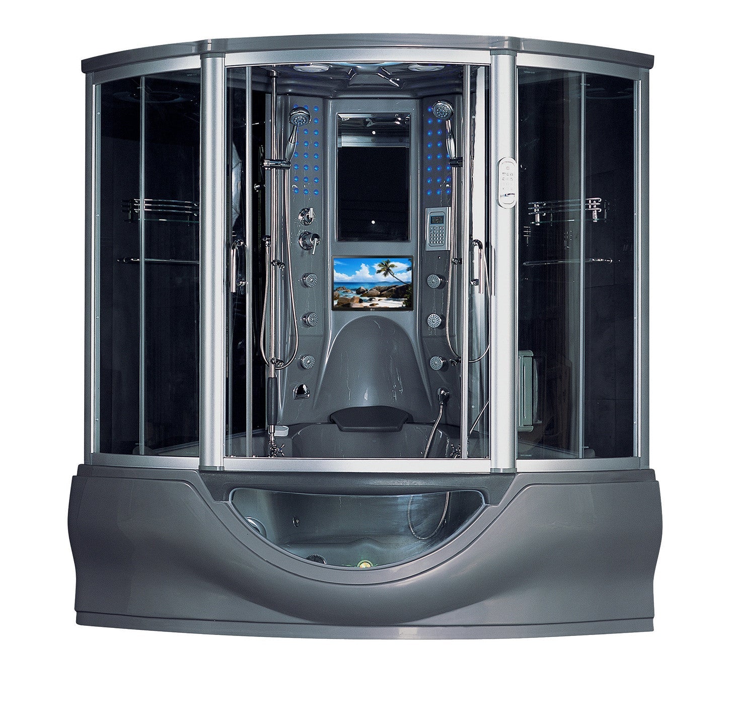 Maya Bath Platinum Superior Steam Shower w/ Built-In TV