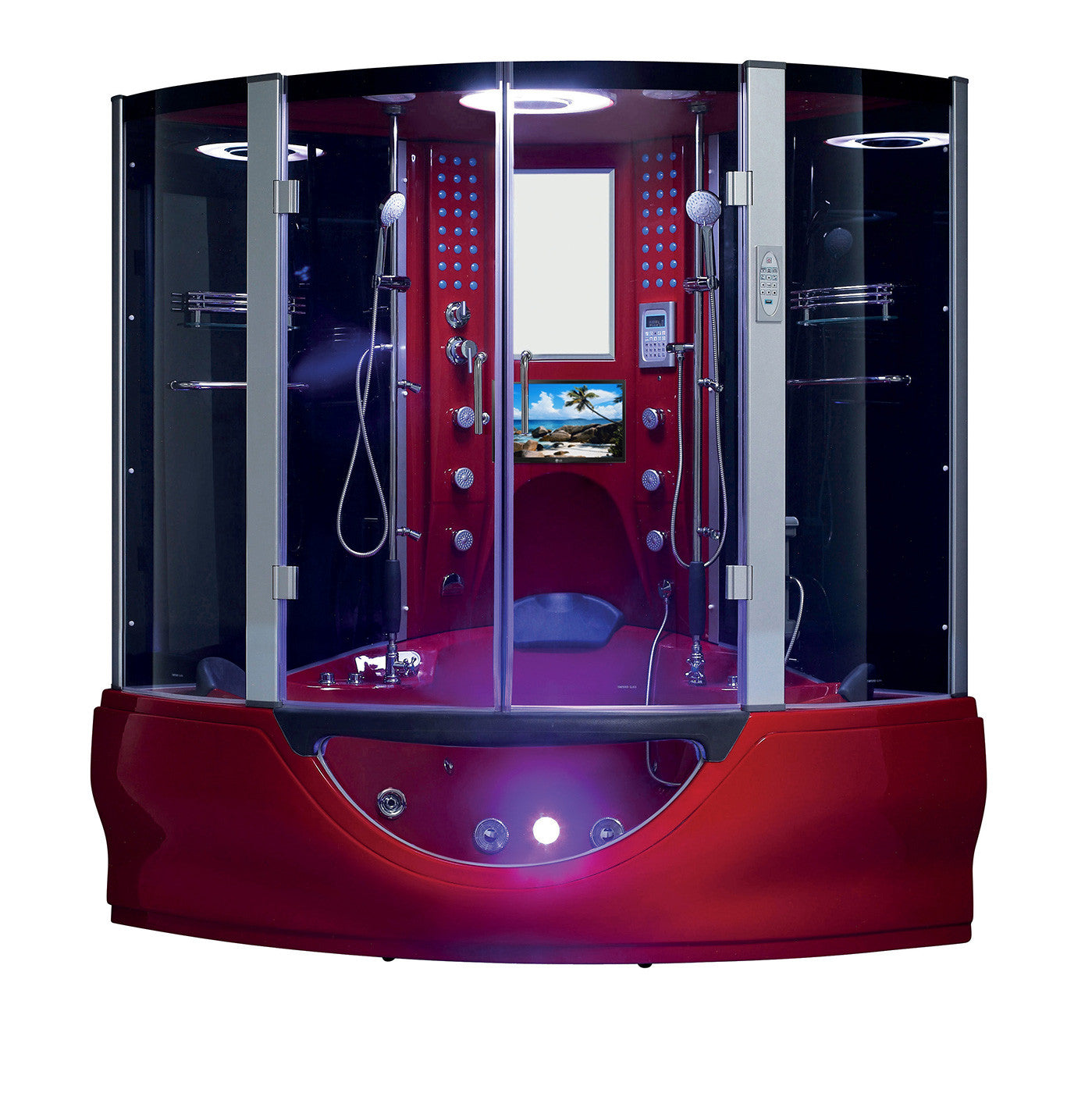 Maya Bath Platinum Superior Steam Shower w/ Built-In TV