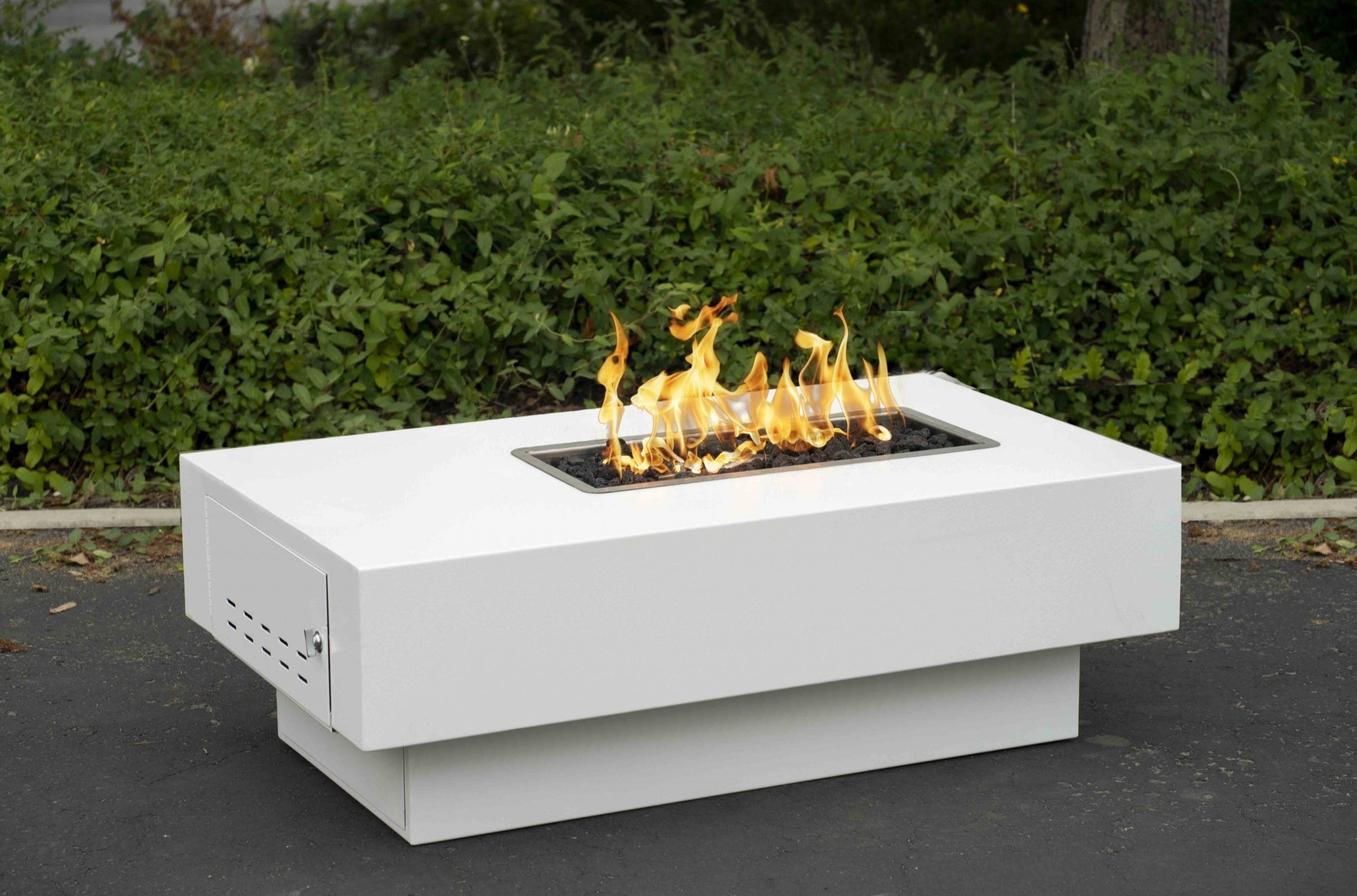 The Outdoor Plus 48" Rectangular San Juan Fire Pit - Stainless Steel