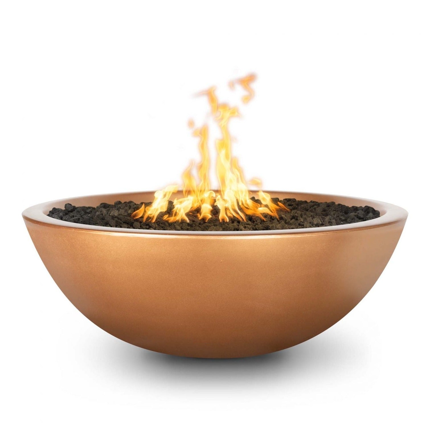 The Outdoor Plus 48" Round Sedona Fire Pit - GFRC Concrete - Narrow Ledge