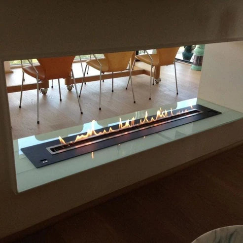 The Bio Flame 84" Firebox Double-Sided Ethanol Fireplace