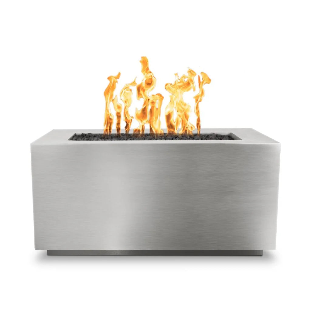 The Outdoor Plus 72" Rectangular Pismo Fire Pit - Stainless Steel