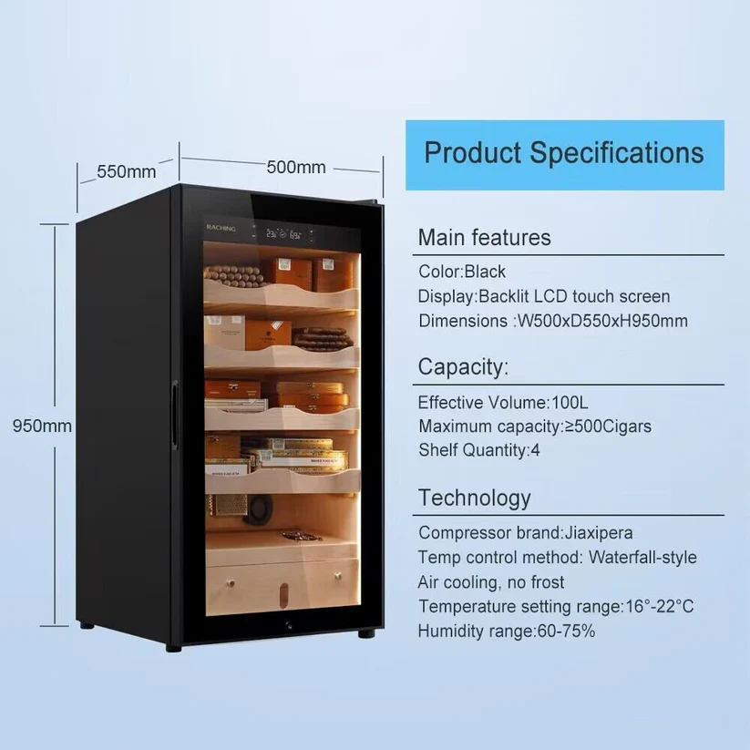 Raching MA50 Climate Control Cigar Humidor