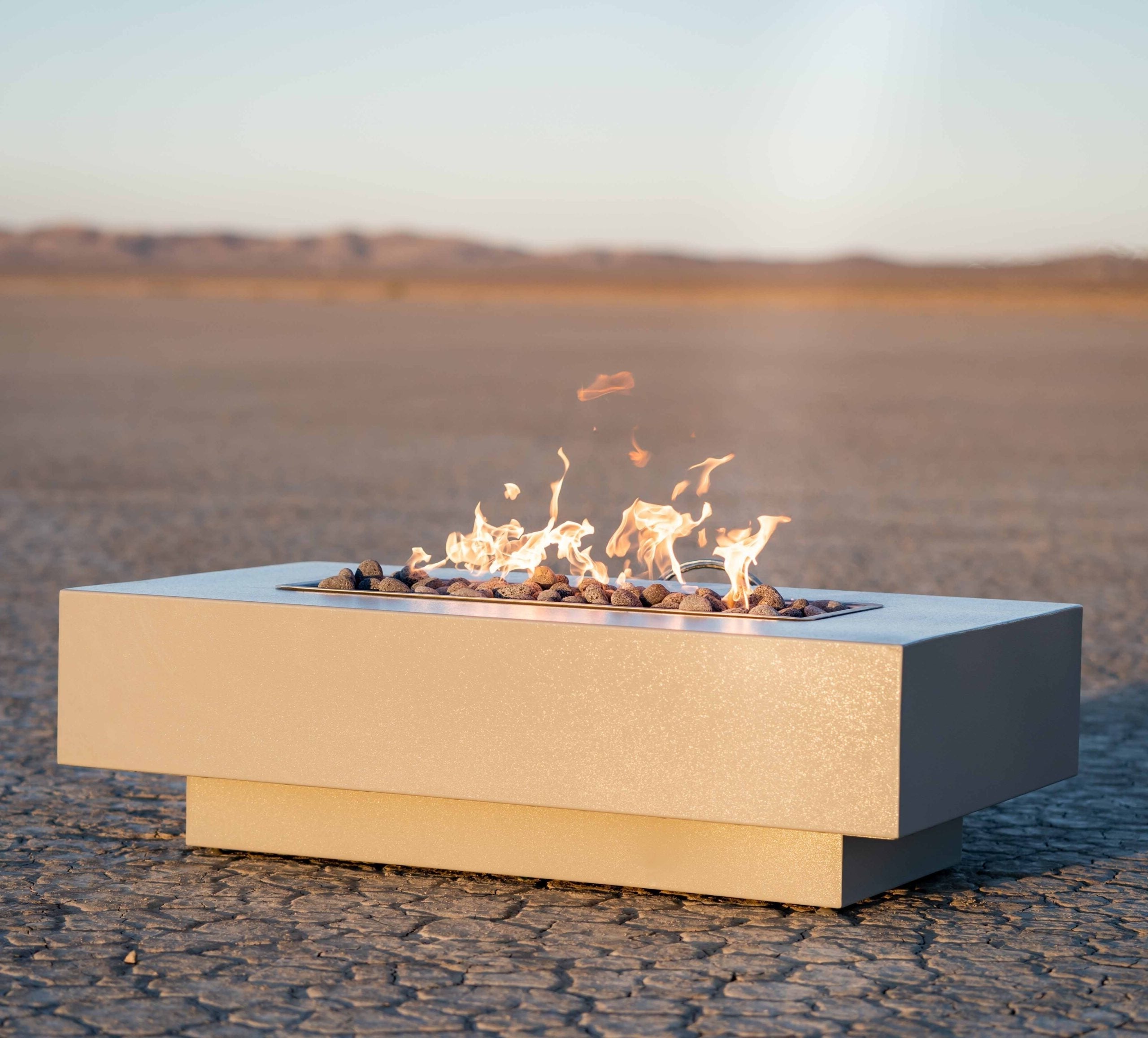 The Outdoor Plus 48" Rectangular Conorado Fire Pit - Powder Coated Metal