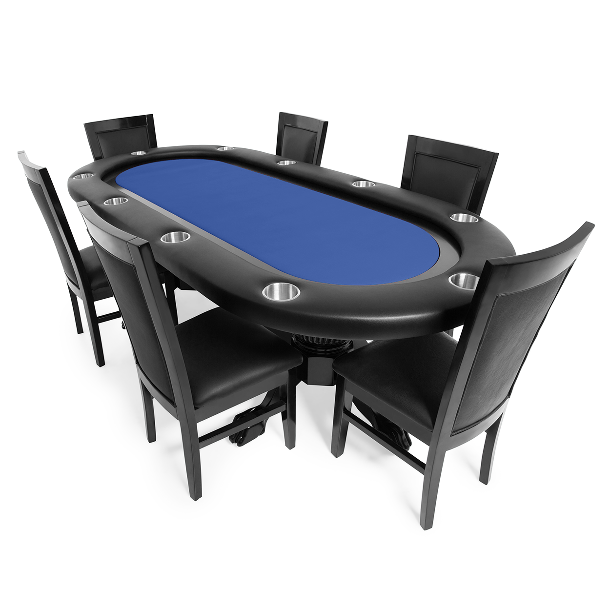 BBO Pokertables Elite Poker Table with Black Racertrack