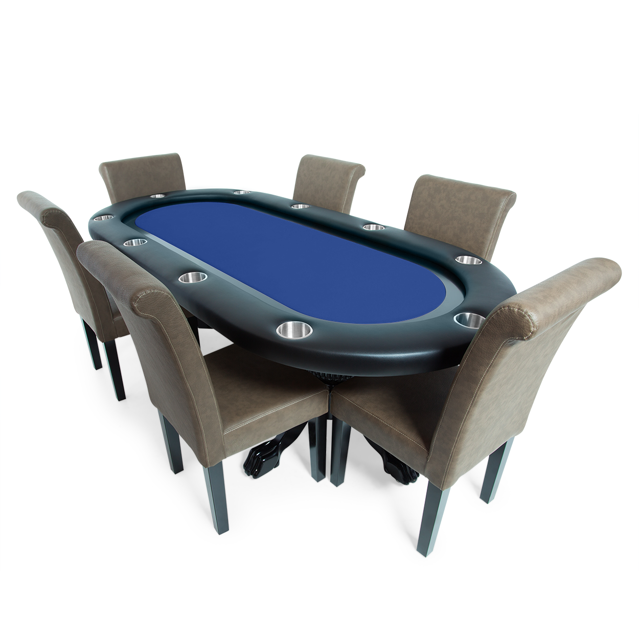 BBO Pokertables Elite Poker Table with Black Racertrack