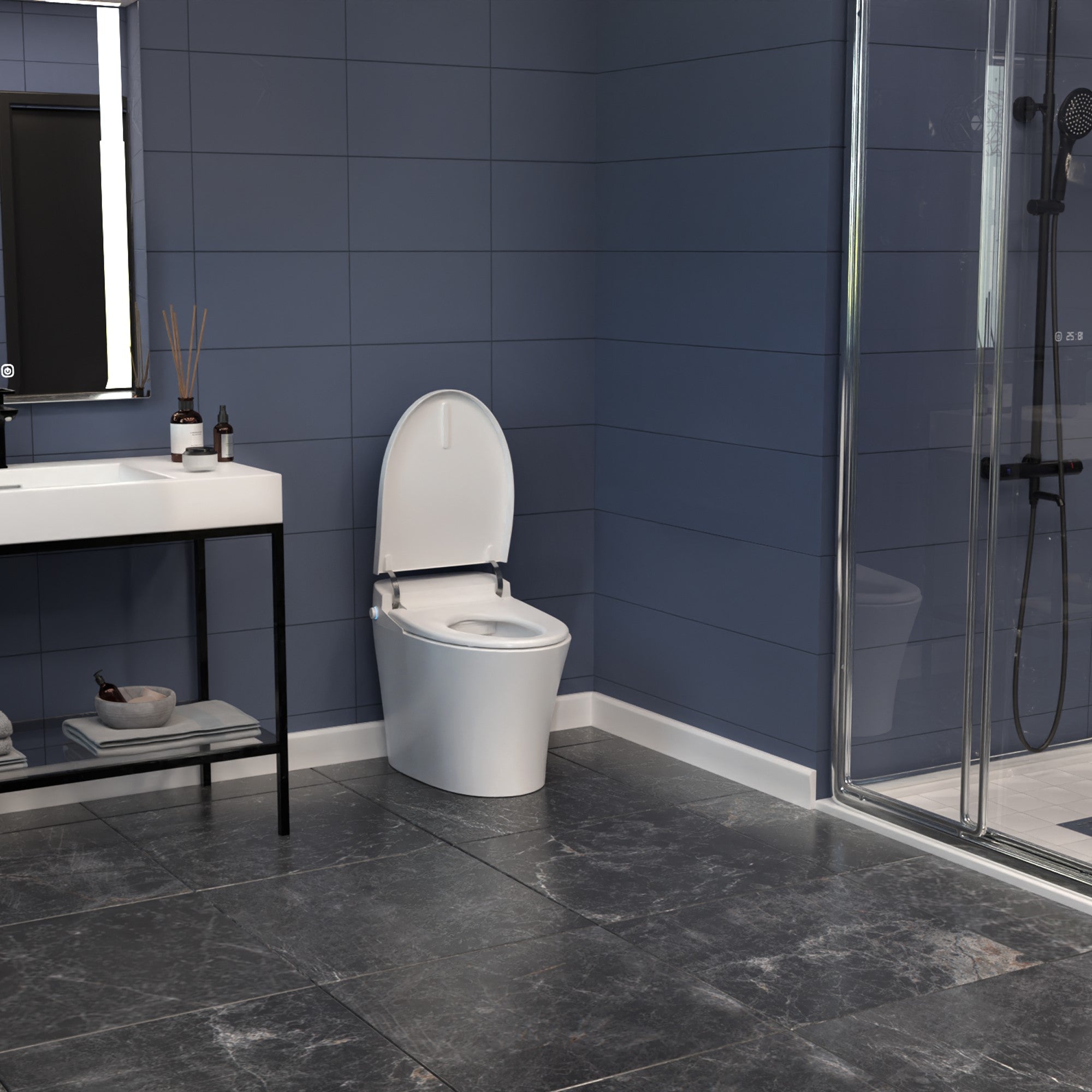 ANZZI ENVO Vail Smart Toilet Bidet with Remote and Auto Flush TL-ST823WH