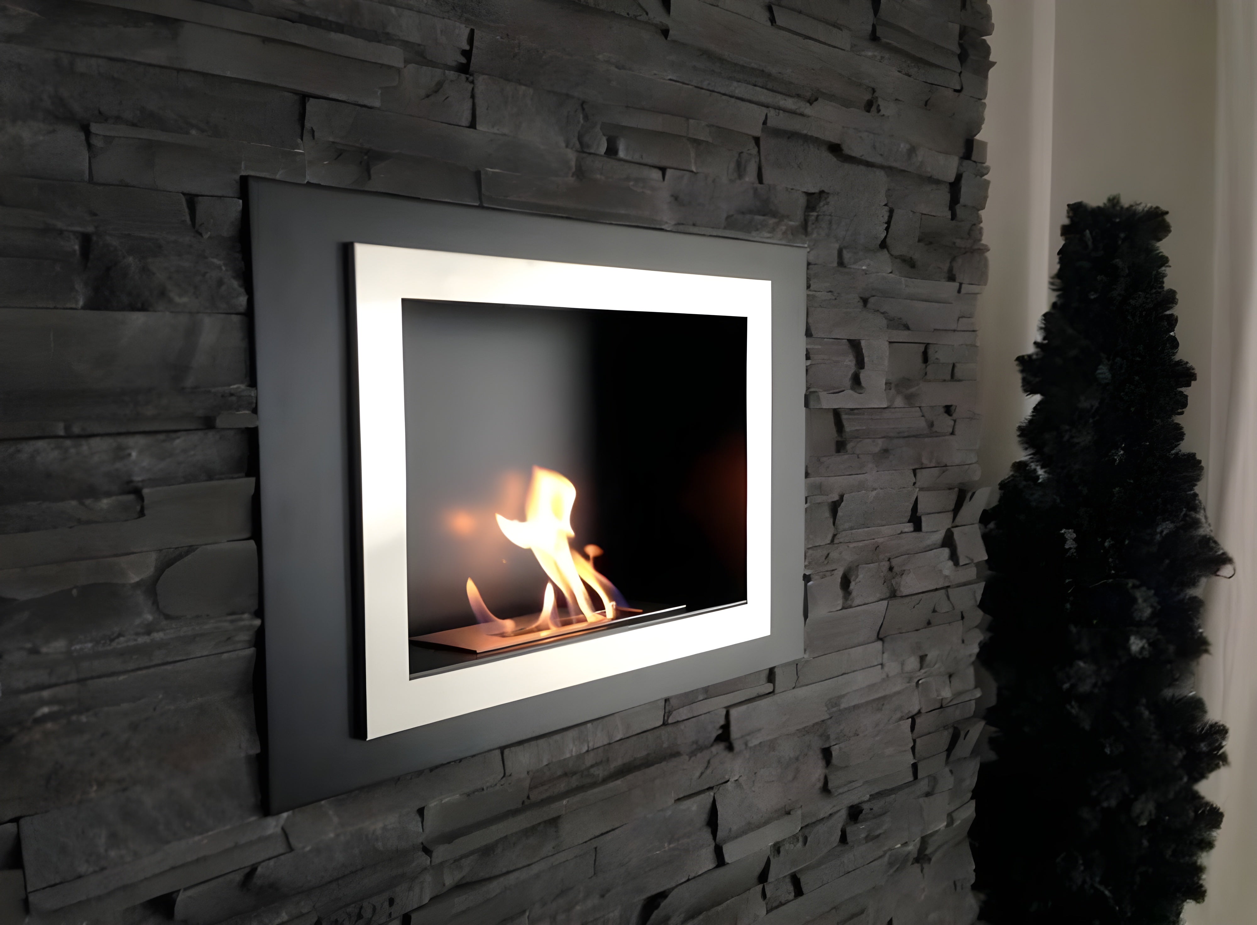 The Bio Flame Fiorenzo 33" Wall Mounted Ethanol Fireplace