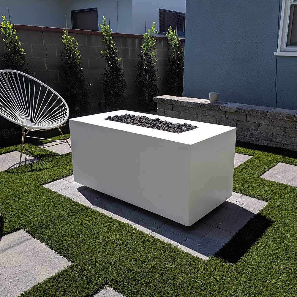 The Outdoor Plus 60" Rectangular Pismo Fire Pit - Powder Coated Metal
