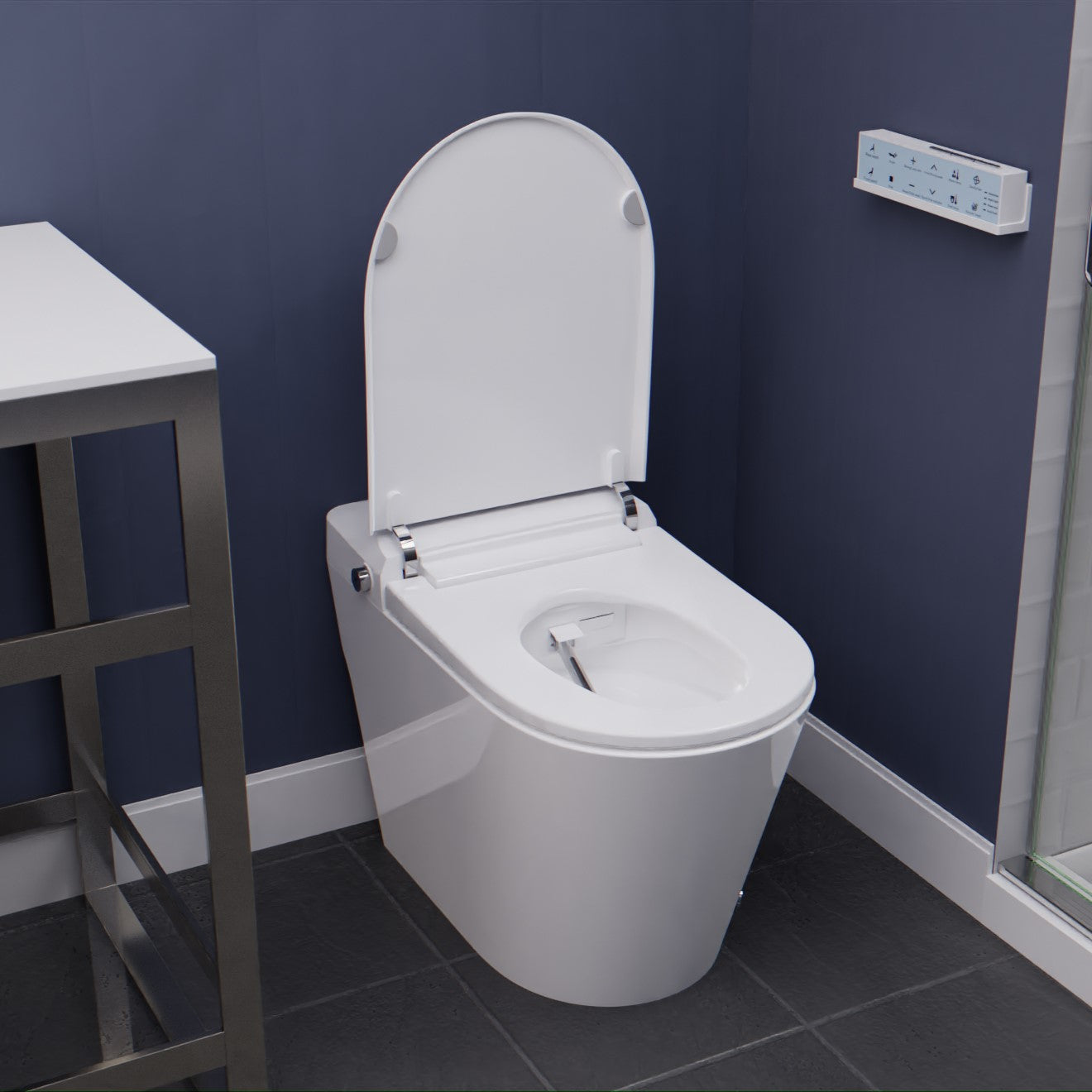 ANZZI ENVO Echo Elongated Smart Toilet Bidet in White with Auto Open, Auto Close, Auto Flush, and Heated Seat TL-STFF950WH