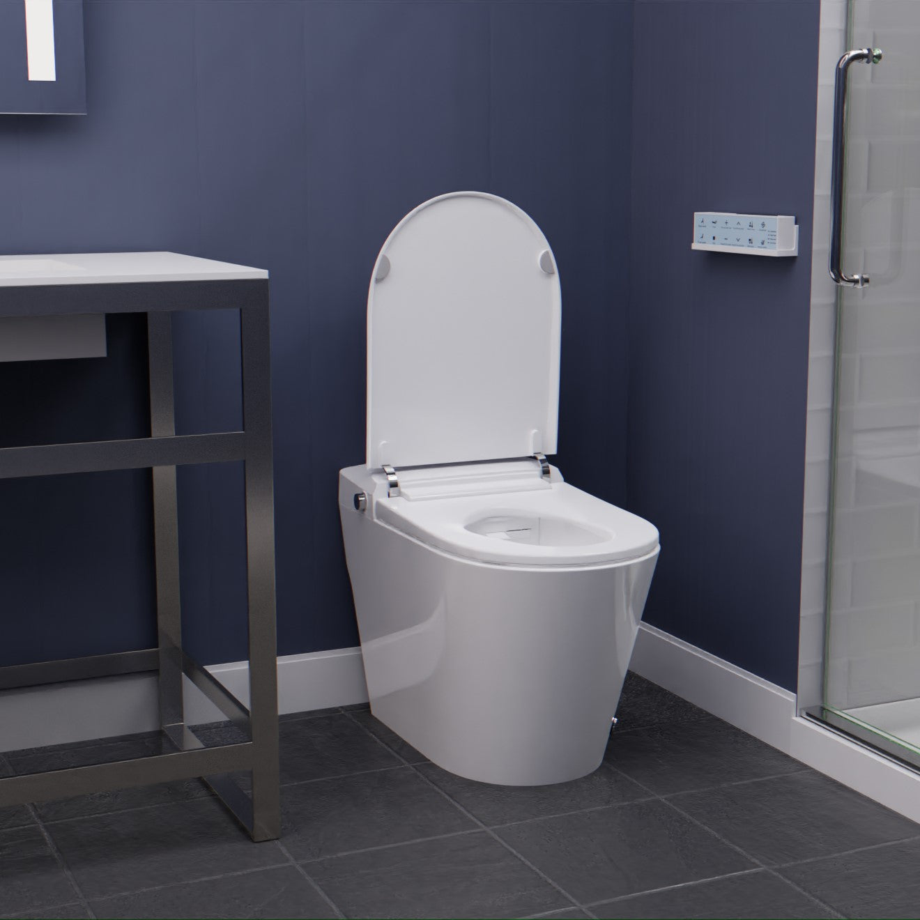 ANZZI ENVO Echo Elongated Smart Toilet Bidet in White with Auto Open, Auto Close, Auto Flush, and Heated Seat TL-STFF950WH