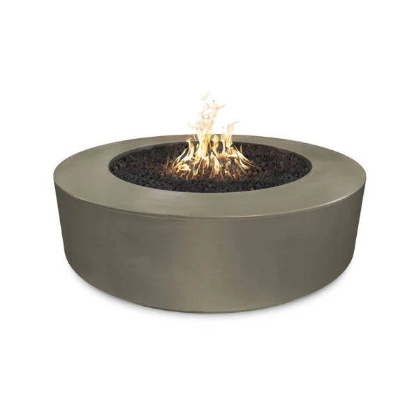 The Outdoor Plus 42" Round Florence Fire Pit - GFRC Concrete - 12" Tall