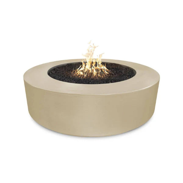 The Outdoor Plus 42" Round Florence Fire Pit - GFRC Concrete - 12" Tall