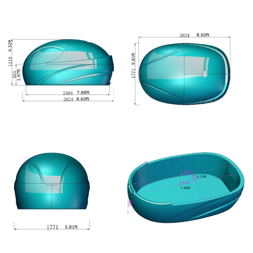 Dreampod Vmax Float Pod DPFP202WPE